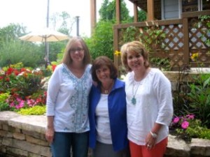 fuzzy shot of Rebecca, Dee, and Christy