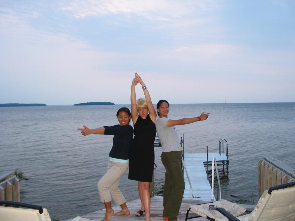 Annie, Sally, and Beth as "Charlie's Angels"