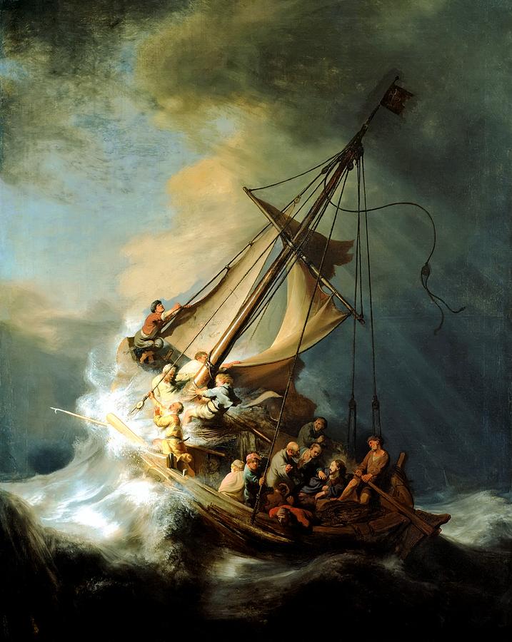 Rembrant's Christ Asleep in the Boat
